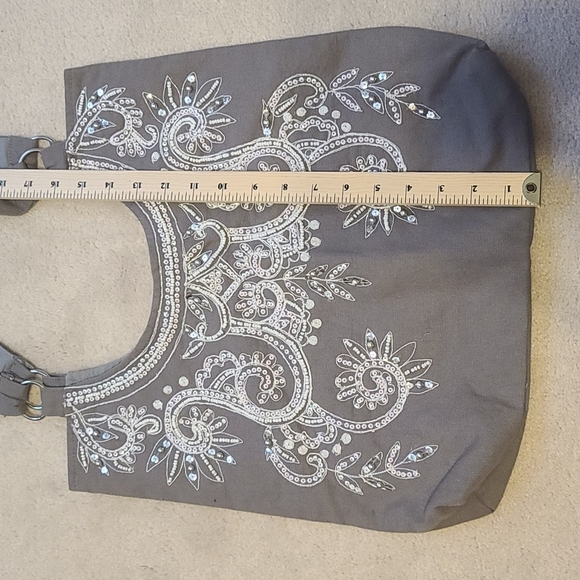 Embroidered Canvas Tote - Picture 3 of 6